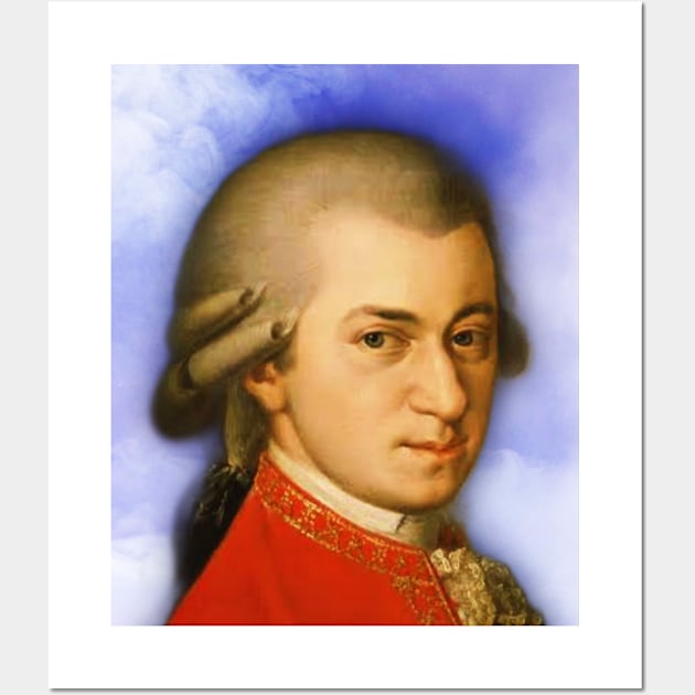 Wolfgang Amadeus Mozart Portrait | Wolfgang Amadeus Mozart Artwork 15 Wall Art by JustLit